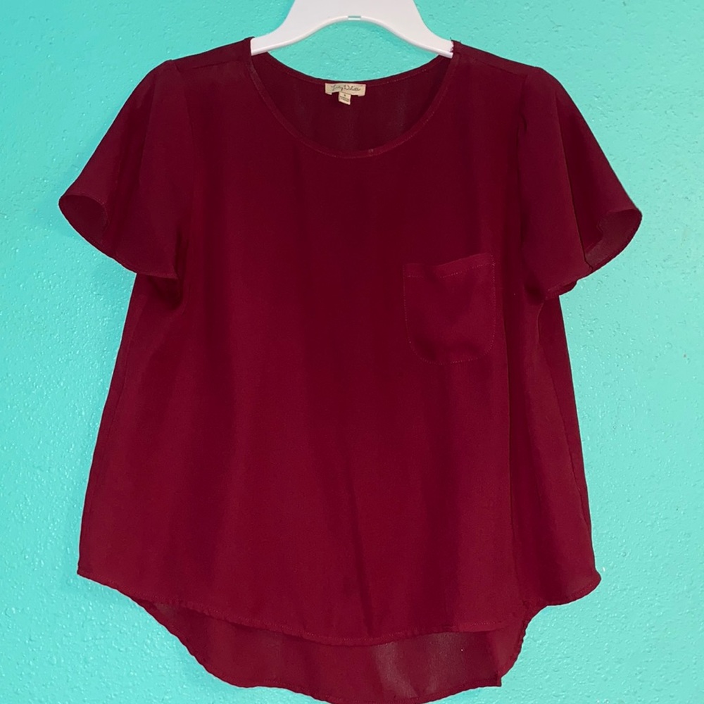 Red/maroon blouse